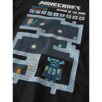 NAME IT Bluse Ar Minecraft Black